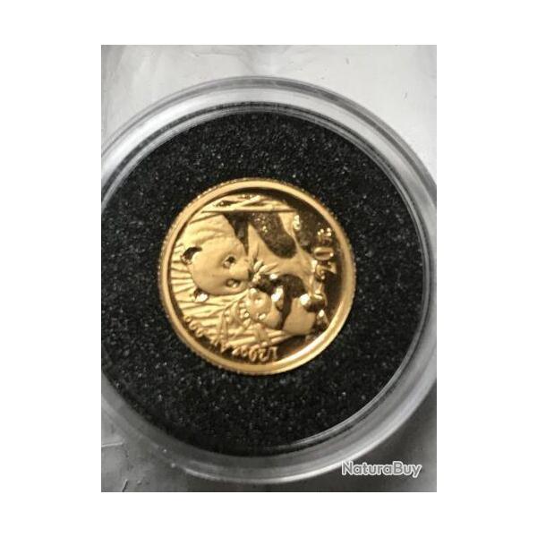 Piece 1/20 once or 999/1000 pur 20 yuans panda 2005 chine