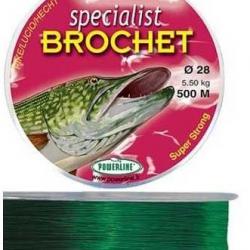 FIL SPECIALIST BROCHET  DE 280M A 480M SUIVANT TAILLE 0.40mm / 280M