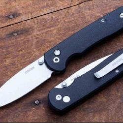 Couteau Kershaw Remnant Lame Spear Point Acier D2 SW Manche Micarta Noir KVT Button Lock KS2054