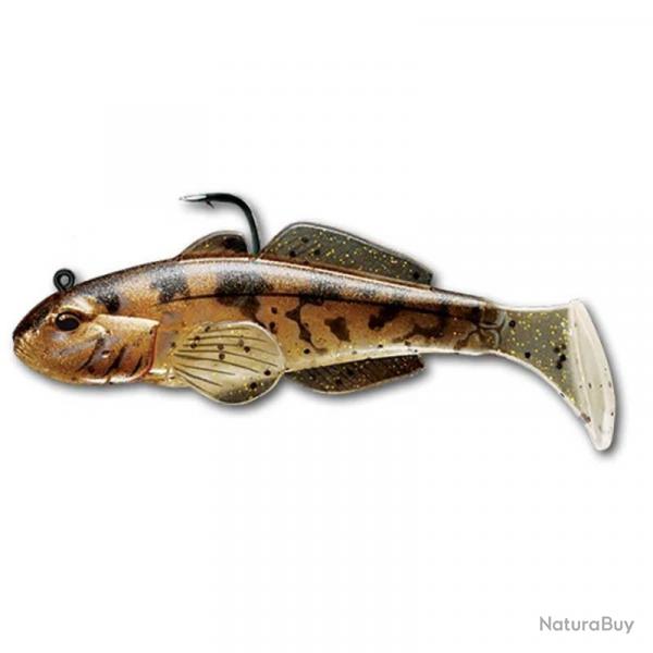 Leurre Souple Live Target Goby Paddle Tail 8cm 14g 8cm par 3 Natural / Bronze