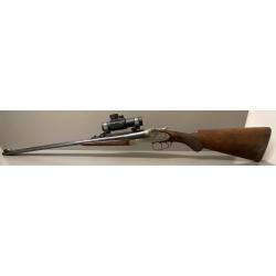 Express juxtaposé ANTOINE JOSEPH DEFOURNY Herstal calibre 9.3x74R à éjecteurs avec point rouge