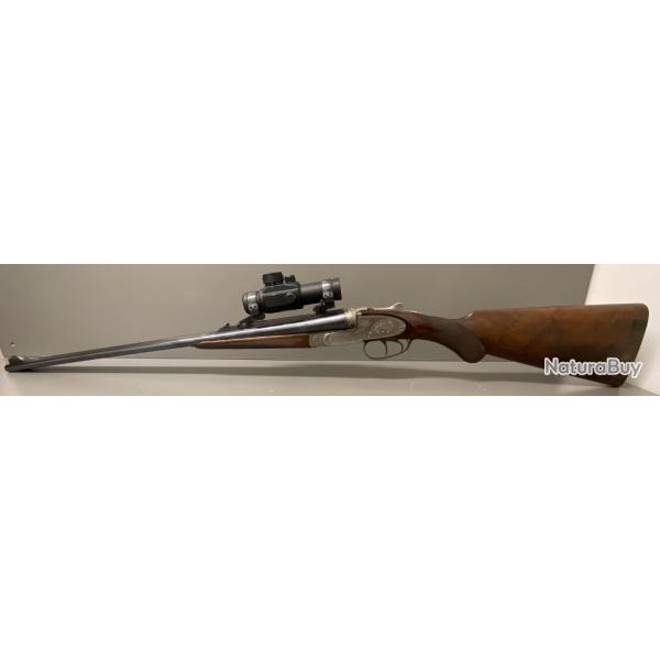 Express juxtapos ANTOINE JOSEPH DEFOURNY Herstal calibre 9.3x74R  jecteurs avec point rouge