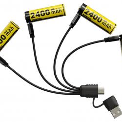 Pack 4x Piles Batteries (AA) NH24000