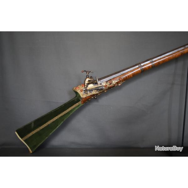 Fusil  silex Ottoman dit tfek shishana - Turquie Ottomane, 18me-19me sicle (2)