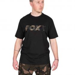 Tee Shirt Manches Courtes Homme Fox Black/Camo Logo T-Shirt - Noir Taille 2XL