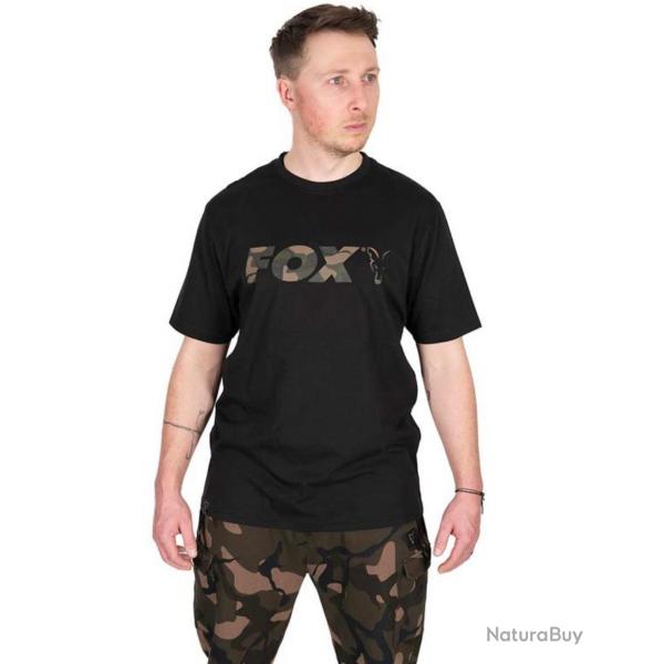 Tee Shirt Manches Courtes Homme Fox Black/Camo Logo T-Shirt - Noir Taille 2XL