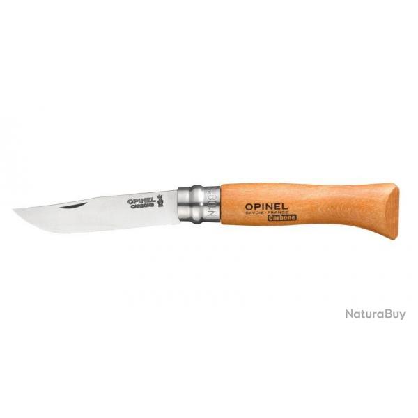 COUTEAU PLIANT OPINEL LAME CARBONE N8