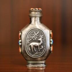 Tabatière En Argent - Tibet Ou Mongolie, 19ème Siècle