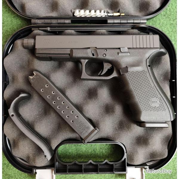 Pistolet GLOCK 17 GEN 4 filet - Cal. 9x19 - Tir 100 cps + Mallette et second chargeur (Occasion ex