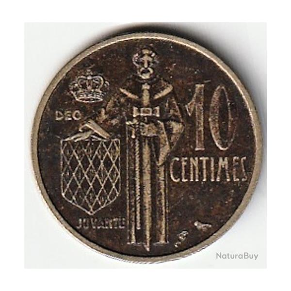 Pice de Monnaie MONACO - PRINCIPAUT DE MONACO -10 centimes - Rainier III 1962