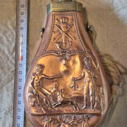 balle poire a poudre cuivre et laiton