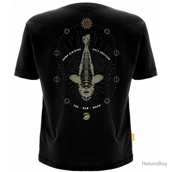 Tee Shirt Manches Courtes Homme Kumu X Pole Position New Moon - Noir
