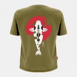 Tee Shirt Manches Courtes Homme Kumu Rising Sun - Kaki