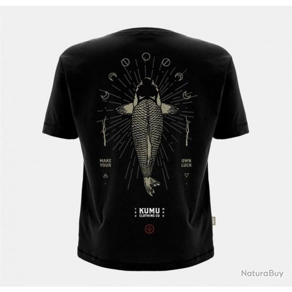 Tee Shirt Manches Courtes Homme Kumu Make Your Own Luck - Noir