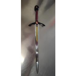 COUPE PAPIER (LETTRE) - ÉPÉE INDONÉSIENNE NOIR / ROUGE - NEUF
