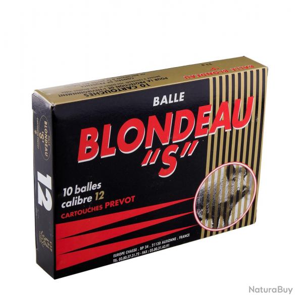 Cartouche Prevot  balle Blondeau ''S'' - Cal. 12/70 bte de 10