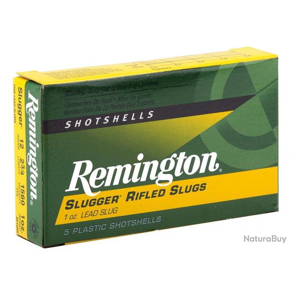Cartouche Remington  balle slug - Cal. 12/70 bte de 5