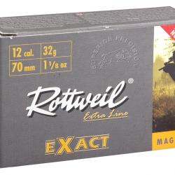 Cartouche Rottweil Exact ''Magnum'' - Cal. 12/70 bte de 5
