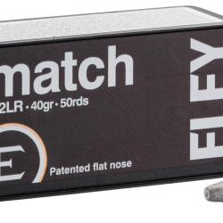 Cartouches Eley Match cal. 22 LR 40gr Plomb tête plate bte de 500