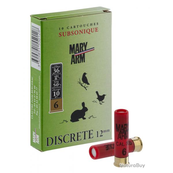 Cartouches Mary-Arms subsoniques - Cal. 12mm N7,5 bte de 10