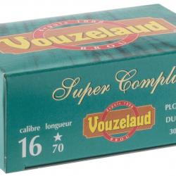 Cartouches Vouzelaud - Super Complice 70 - Cal. 16/70 N°10 bte de 10