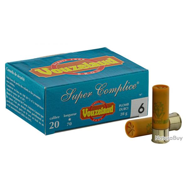 Cartouches Vouzelaud Super Complice 70 Cal. 20 70 bte de 10