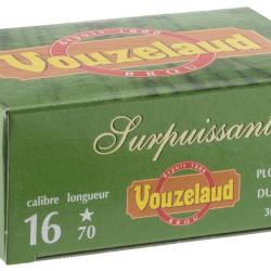 Cartouches Vouzelaud - Surpuissante - Cal. 16/70 N°1 bte de 10