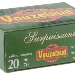 Cartouches Vouzelaud Surpuissante Cal. 20 70 bte de 10