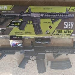 Carabine DPMS SBR CO2 Full Auto 4.5mm BBs 3.2 joules