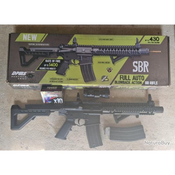 Carabine DPMS SBR CO2 Full Auto 4.5mm BBs 3.2 joules