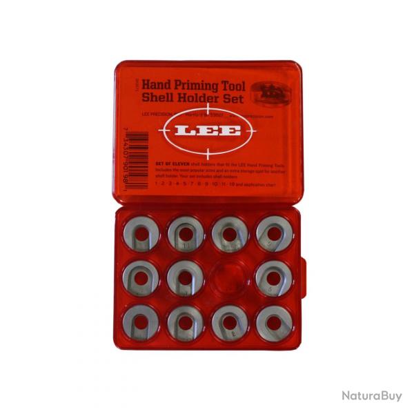Lee Precision - Kit de 11 Shell Holders (support de douille) Auto-Prime