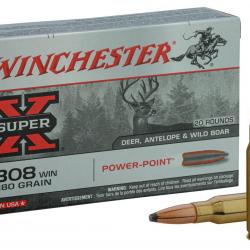 Munition Winchester Cal. . 308Win - chasse et tir bte de 20