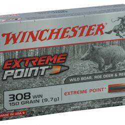 Munition Winchester Cal. . 308Win - chasse et tir bte de 20