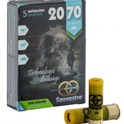Sauvestre à balle grand gibier BFS sans plomb - Cal. 20/70 bte de 5