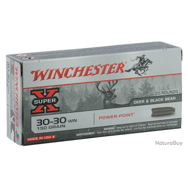 Winchester Cal. 30-30Win 150gr Power point bte de 20