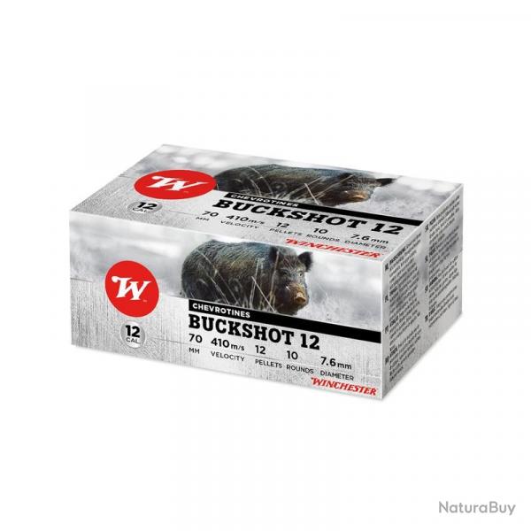 Winchester chevrotines buckshot - Cal. 12/70 bte de 10
