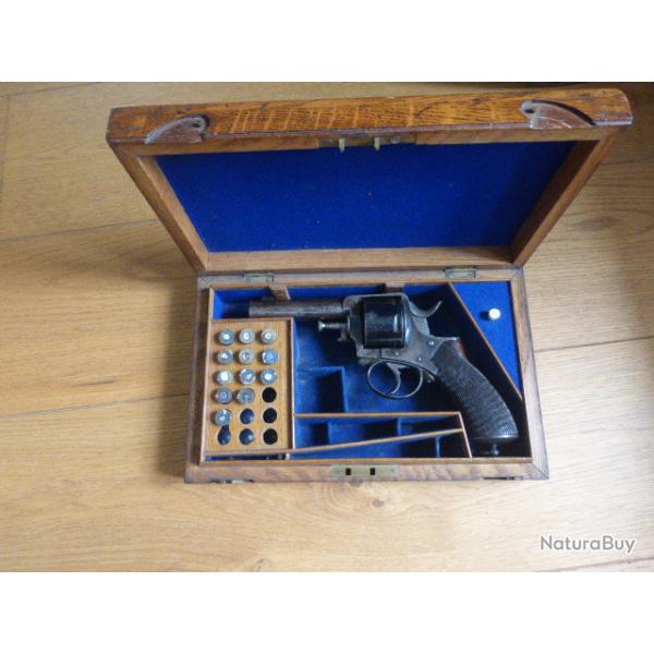 Coffret de revolver anglais RIC par Trulock armurier  Dublin en calibre 450