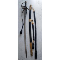 SABRE COMPLET D'OFFICIER DE MARINE MODELE DE 1853-1891 EN PARFAIT ETAT