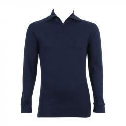 Chemise col zip marine (second choix) XL