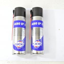 Lot x 2 bombe 500ml graisse E.P. pour industrie alimentaire. AGRO EP 15 usage professionnel Fuchs