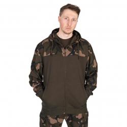 Sweat Homme Fox Lw Khaki/Camo Split Zip Hoody - Kaki/Camo