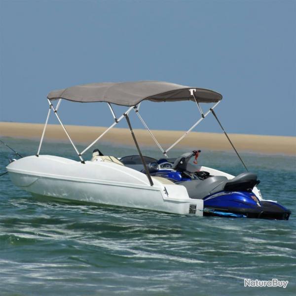 Toit bimini  4 arceaux parois latrales 243x(200-213)x137 cm