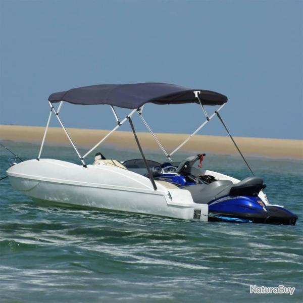 Toit bimini  4 arceaux parois latrales 243x(200-213)x137 cm
