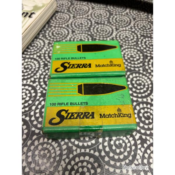 Ogive sierra 22 CAL 224DIA 69GR HPBT-MATCH 7"-10" twist bols only 1380
