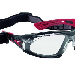 LUNETTES BOLLE RUSH+ PC TRANSPARENTES ROUGE - BOLLÉ