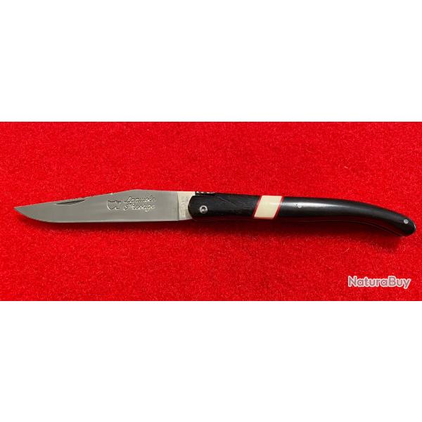 Couteau LAGUIOLE par la coutellerie LE SABOT : manche BNE insert DFENSE IVOIRE DE PHACOCHRE.