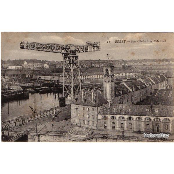 CPA - Marine Militaire - BREST -Vue Generale de l'Arsenal  N1396