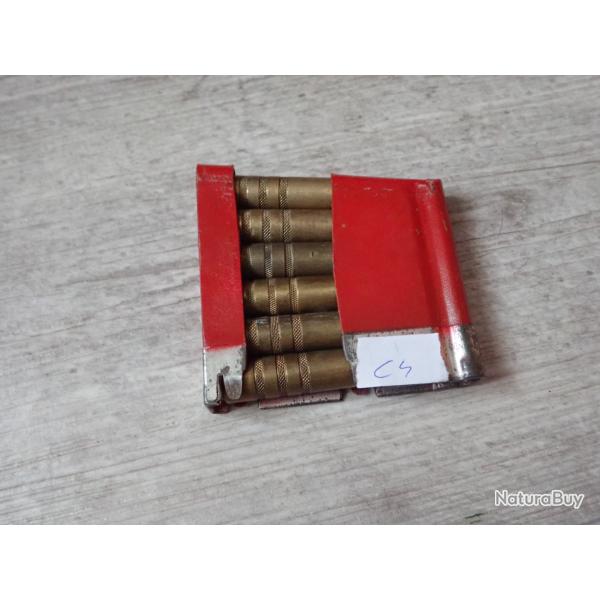 Lame chargeur de manipulation pour fusil Schmidt Rubin SuisseK11 ou K31. Cartouches mdle 1918 (C4)