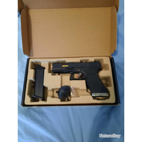 WE TECH G17 CUSTOM Frame noire canon externe or