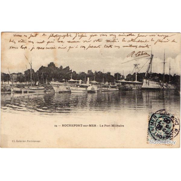 CPA - Marine Militaire - ROCHEFORT -sur-MER - Le Port Militaire N1389